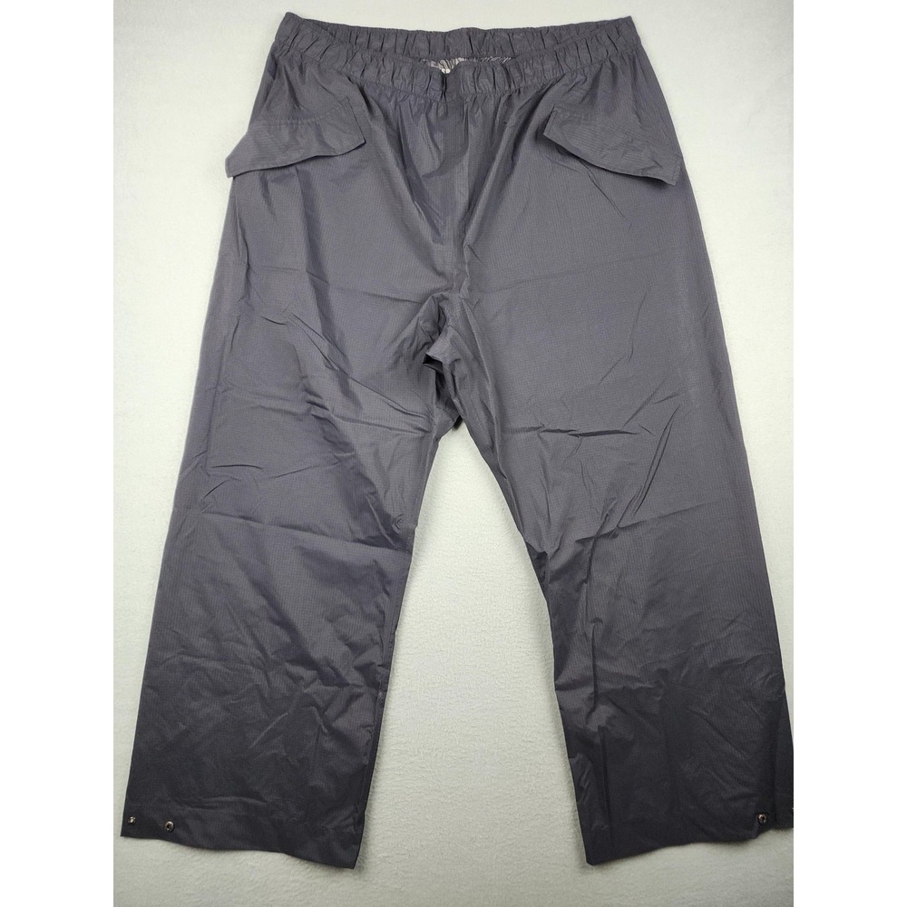 Propper Pants Mens XL 44x29 Gray Nylon Rain Shell Elastic Waist Travel Work